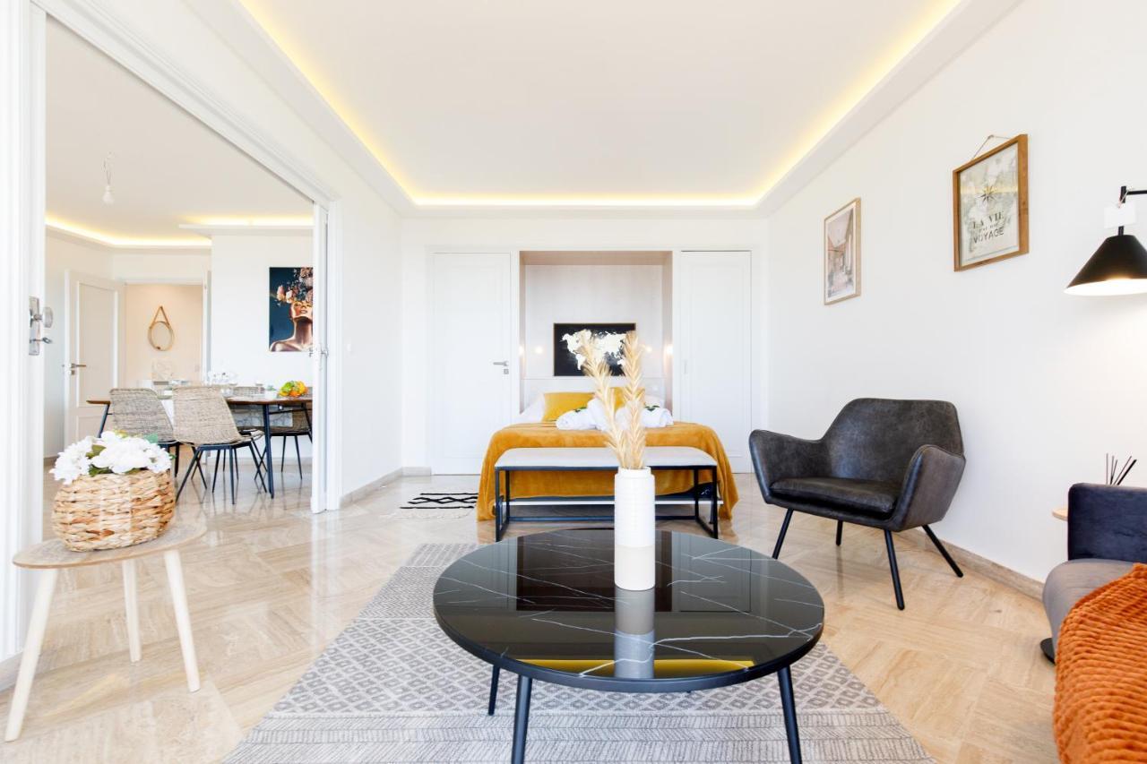 Suite Riviera - Sea View - Clim - 50M Plage - Residence De Standing - Spacieux 180 M2 - Parking Cannes Exterior foto